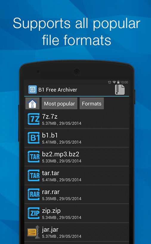 B1 Archiver zip rar unzip screenshot 1
