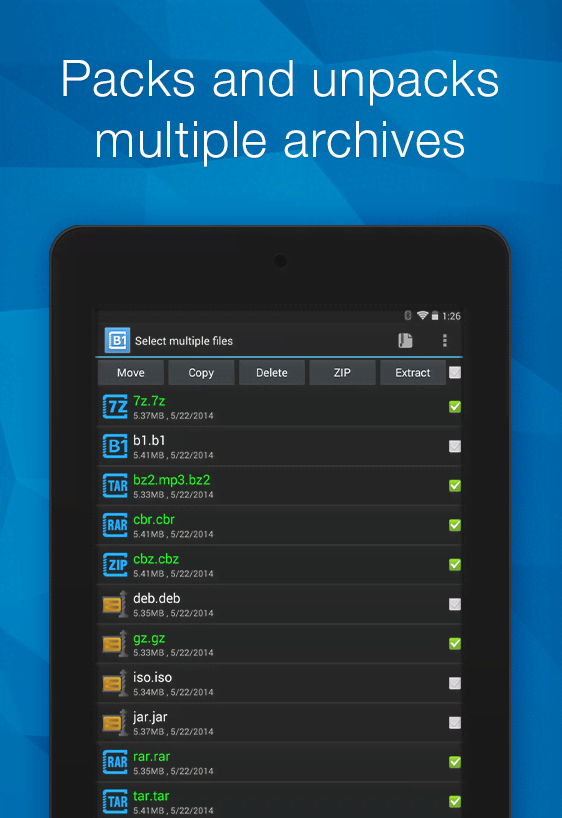B1 Archiver zip rar unzip screenshot 4