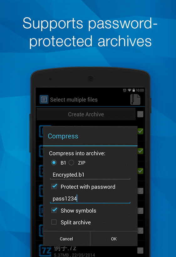 B1 Archiver zip rar unzip screenshot 3