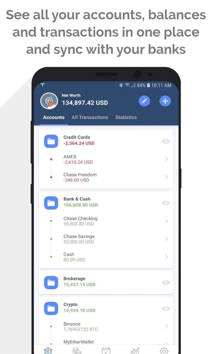 MoneyWiz 3 - Fiat & Crypto screenshot 1