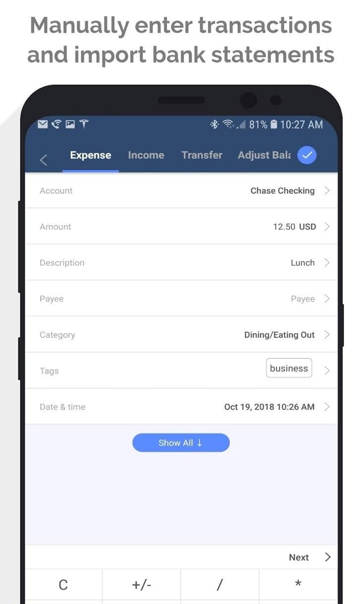 MoneyWiz 3 - Fiat & Crypto screenshot 4