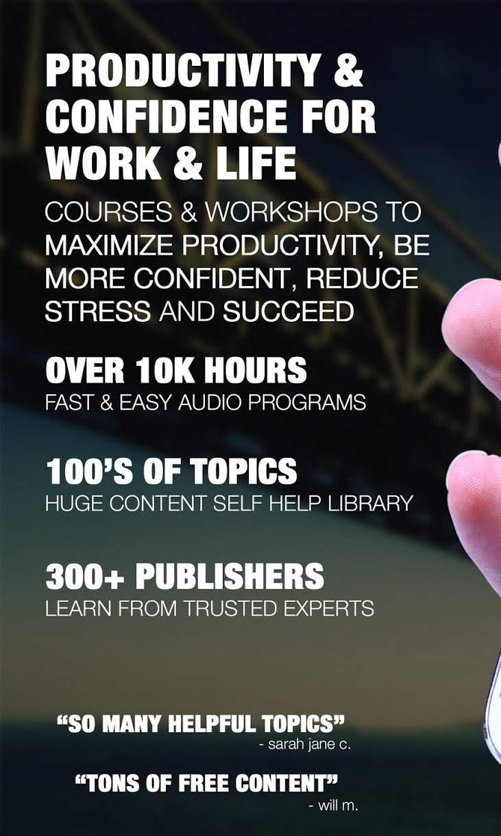 Productivity, Motivation, Confidence Audio Courses screenshot 1