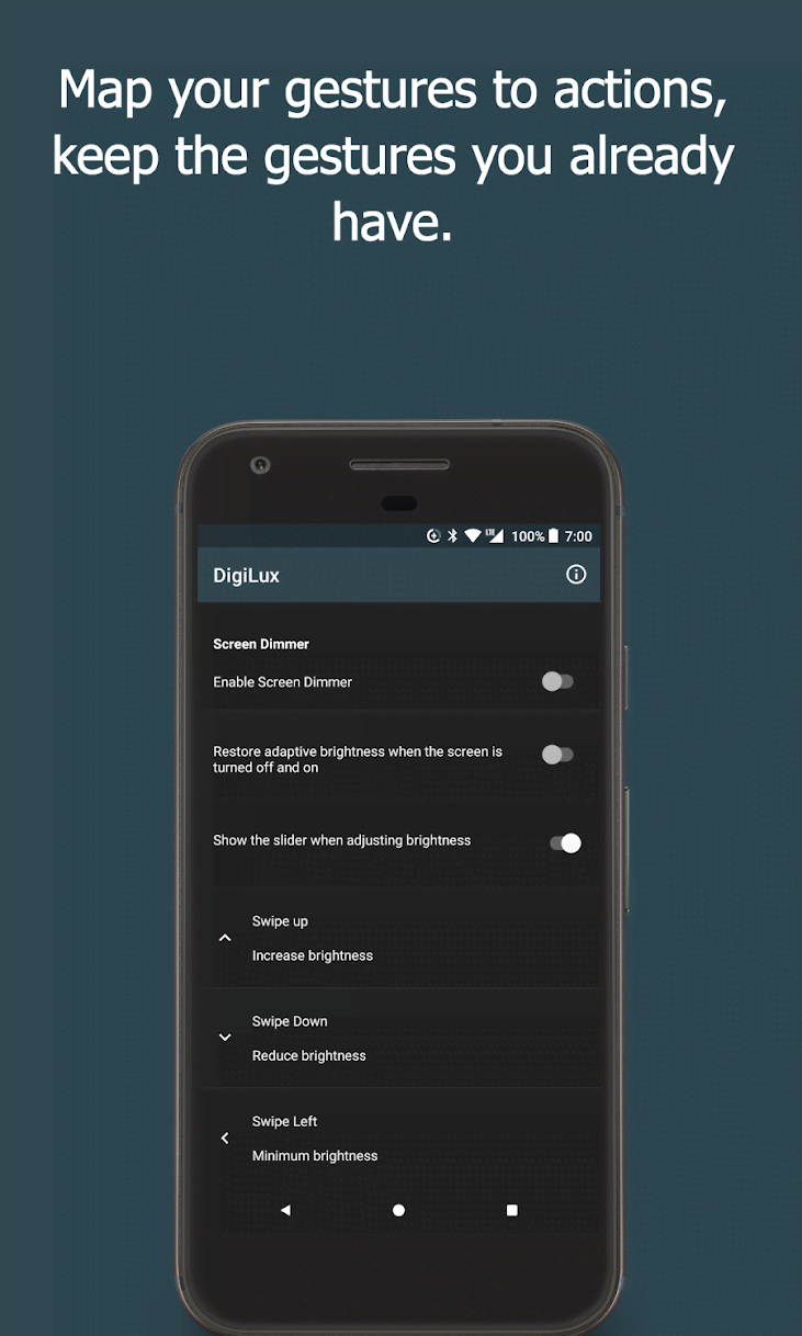 DigiLux: Fingerprint Gestures for Phone Brightness screenshot 2
