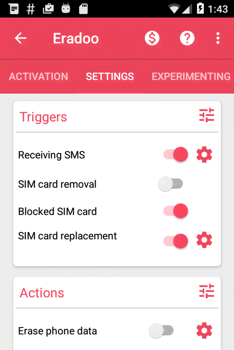 Eradoo : Delete Data From Lost Phone screenshot 2