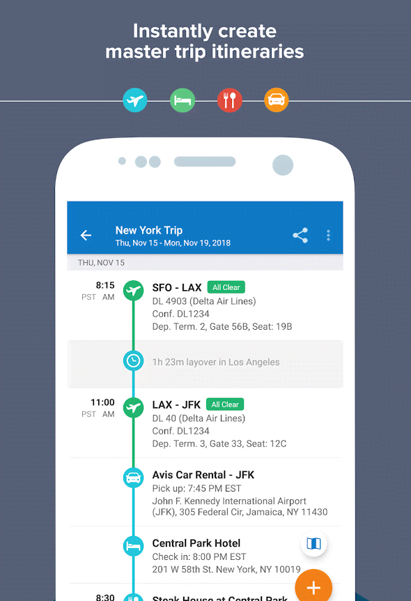 TripIt: Travel Planner screenshot 2