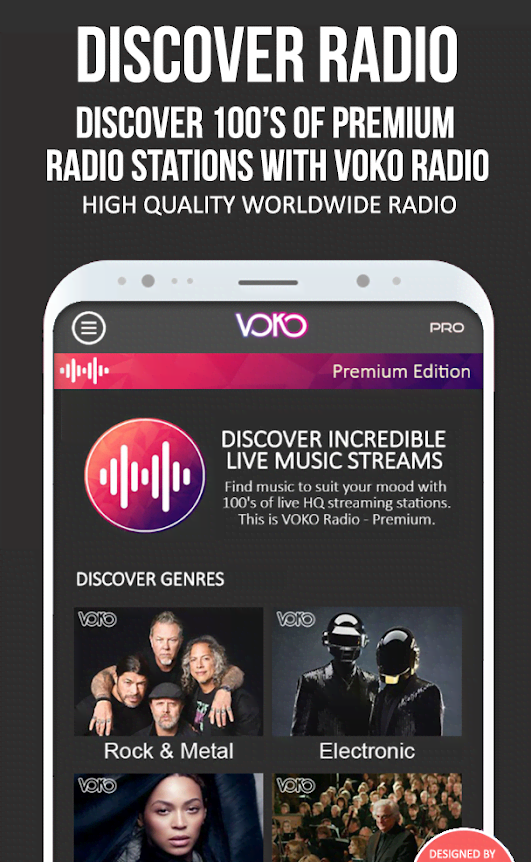 VOKO Radio PRO - Global Streams screenshot 1