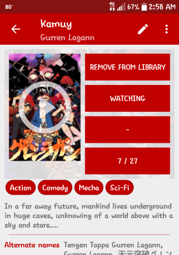 Kamuy - Anime / Manga Tracker screenshot 3