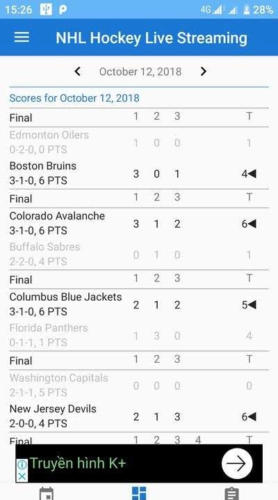 NHL Hockey 2018 Live Streaming screenshot 2