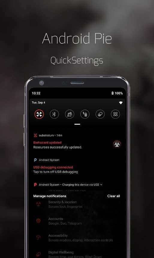 Biohazard Substratum Theme screenshot 2