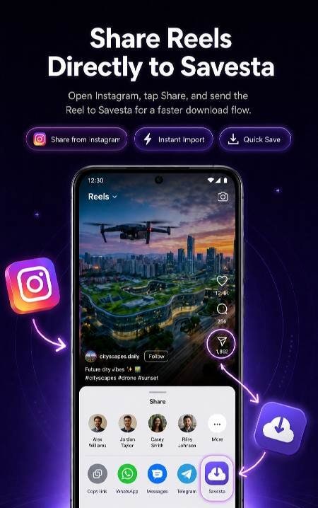 Savesta – Reel & Status Saver preview image 2