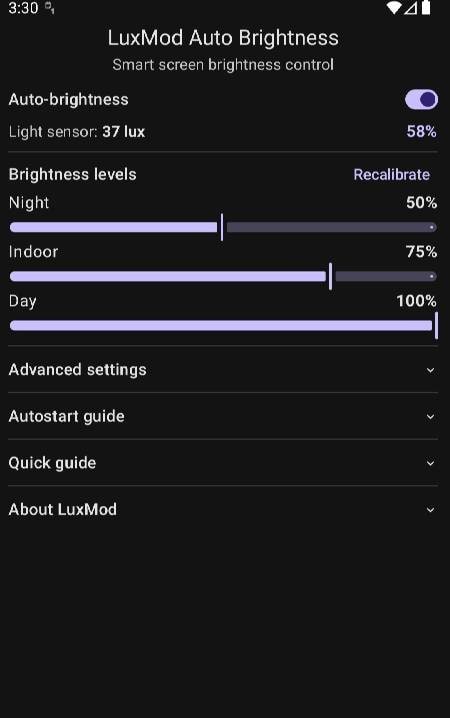 LuxMod Auto Brightness screenshot 4