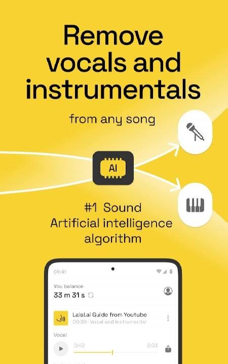 LALAL.AI: AI Vocal Remover screenshot 1