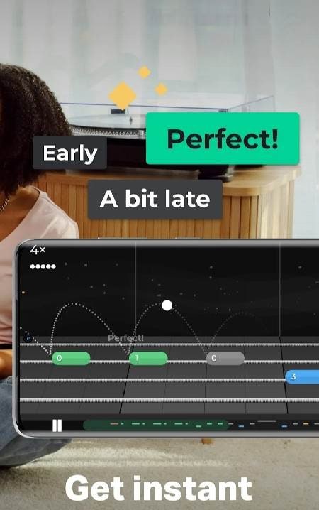 Ukulele by Yousician practice screen