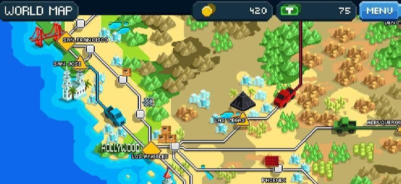 Pocket Trucks: Route Evolution gameplay screenshot 2