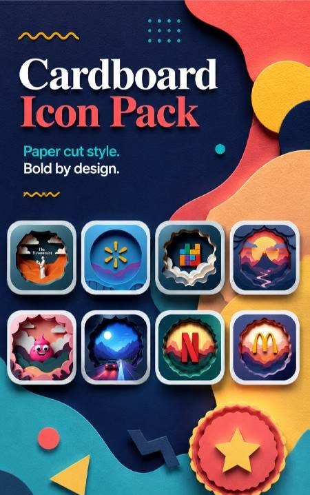 Cardboard Icon Pack preview, screenshot 1