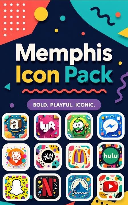 Memphis Icon Pack screenshot 4