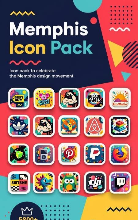 Memphis Icon Pack screenshot 3