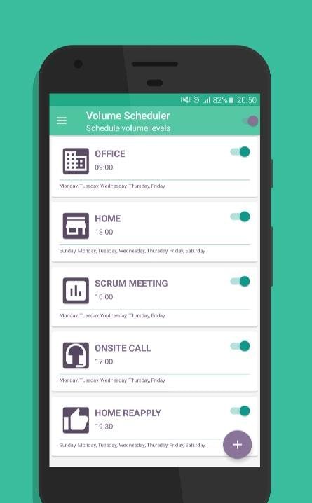 Volume Scheduler screenshot 1