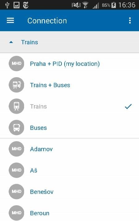 Czech Public Transport IDOS screenshot 3