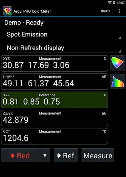 ArgyllPRO ColorMeter screenshot 1