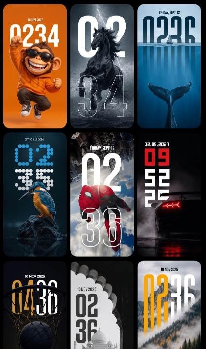 Depth Clock Wallpapers screenshot 4