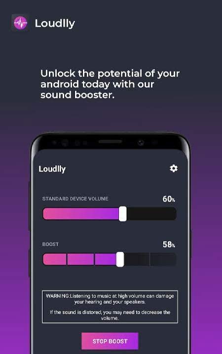 Screenshot 1 of the louder volume amplifier