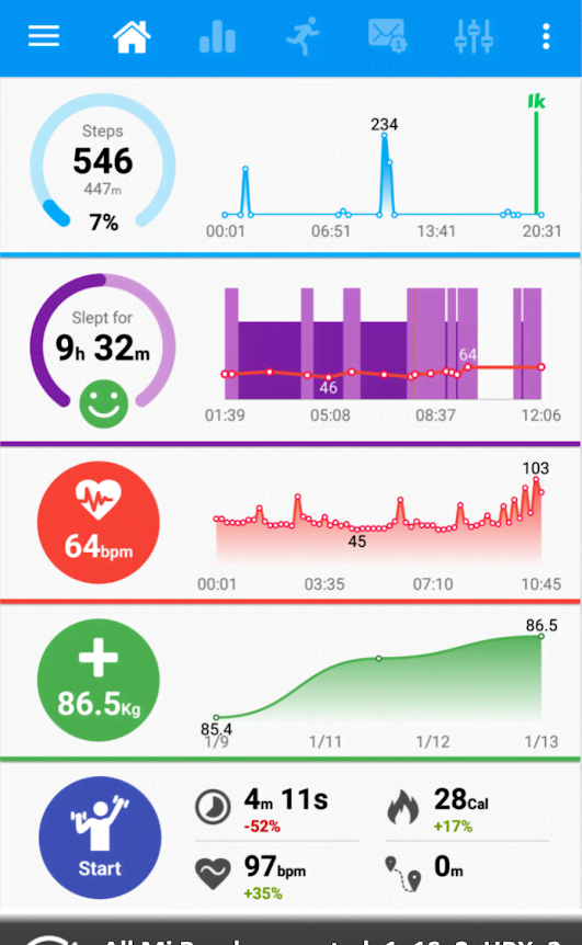 Notify & Fitness for Mi Band screenshot 1