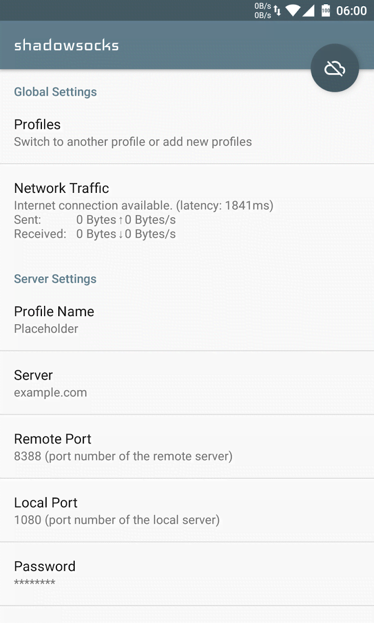 Shadowsocks screenshot 1