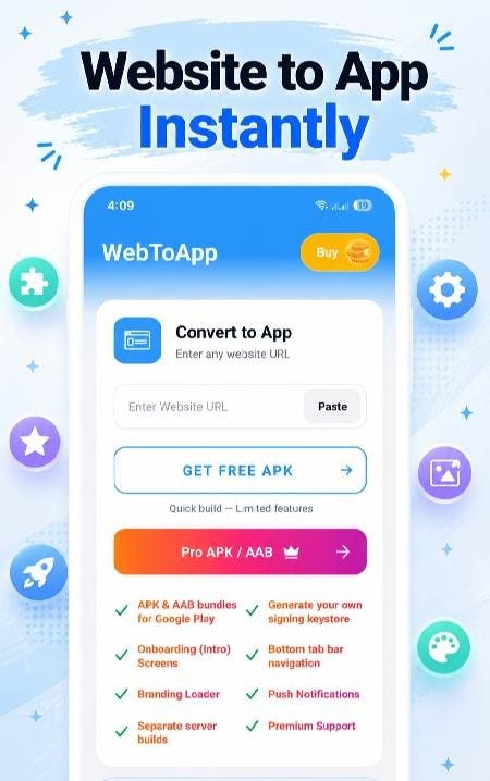 Web to App Converter APK Maker screenshot 1