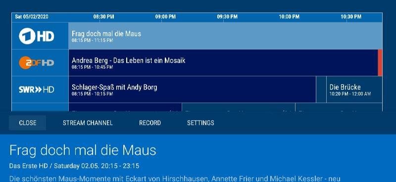 dream Player IPTV for TV screenshot 4