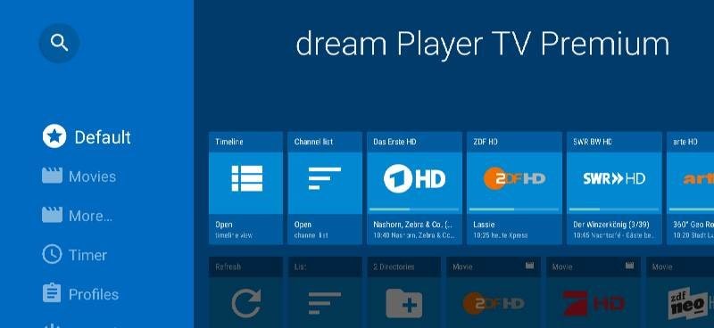 dream Player IPTV for TV screenshot 2