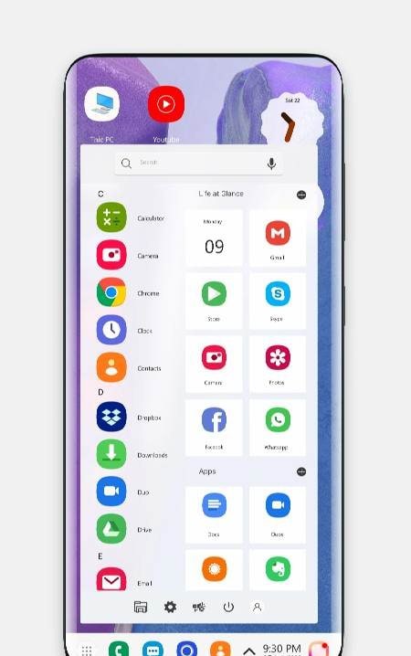 Note 20 theme for launcher screenshot 1