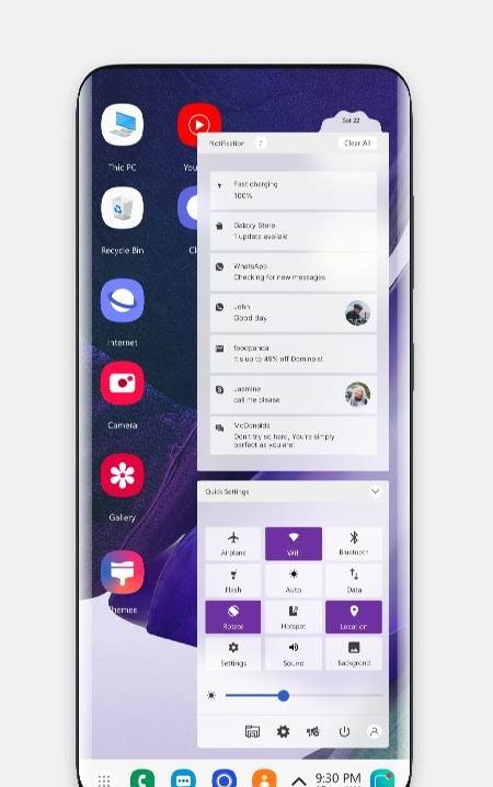 Note 20 theme for launcher screenshot 2