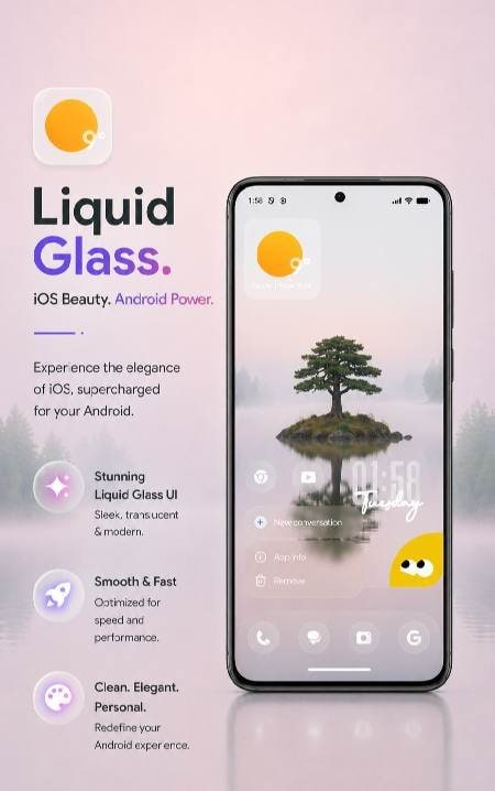 Lucid Liquid Glass Launcher Screenshot 4