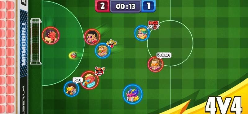 MamoBall - Online Soccer gameplay screenshot 1