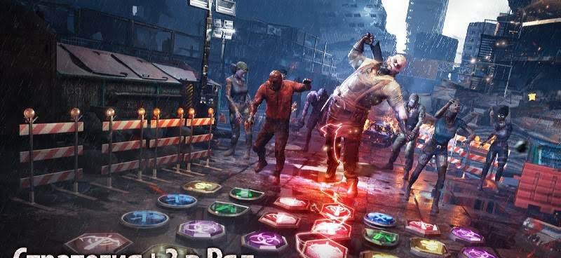 Puzzles & Survival combat scene