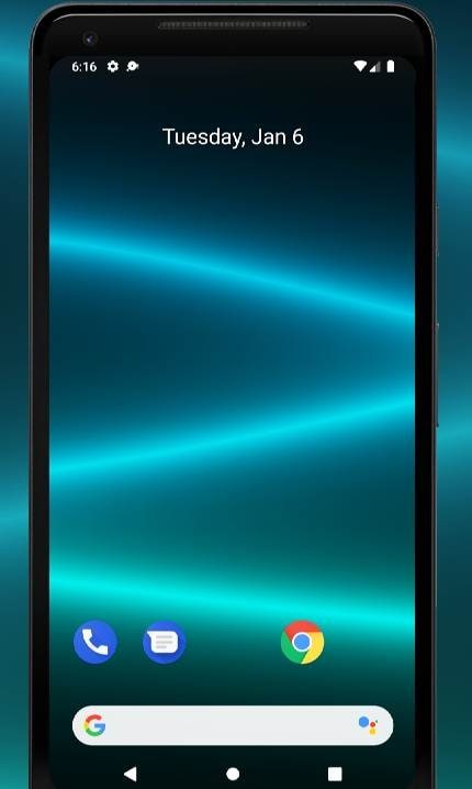 Neon Waves Live Wallpaper screenshot 1
