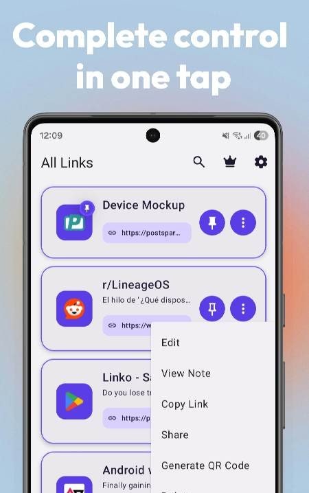 Linko: Link Manager & QR Codes - Screenshot 3