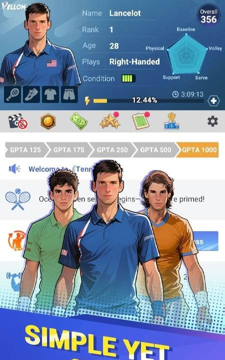 Tennis Rising Star gameplay screenshot 2