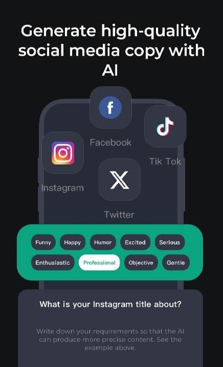 Chat AI Writer - Writing App screenshot 2