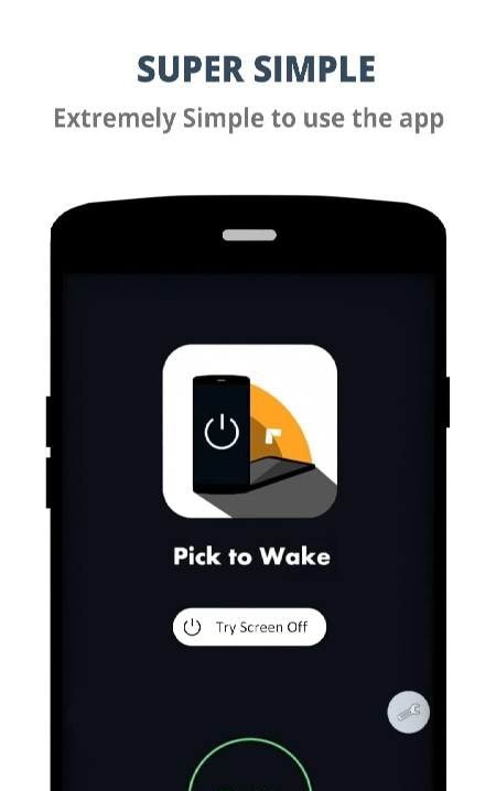 Pick to Wake - Screen On & Off configuration menu 2