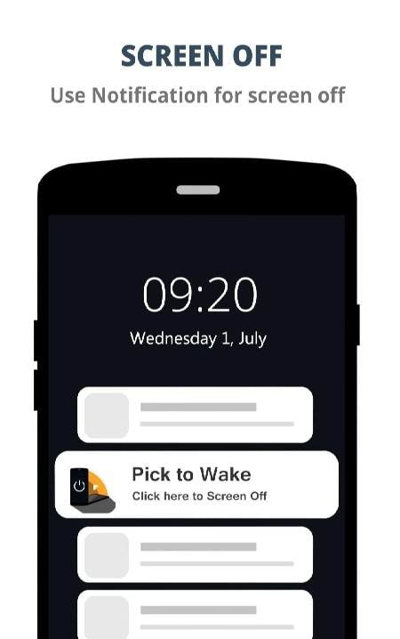 Pick to Wake - Screen On & Off sensor settings 3