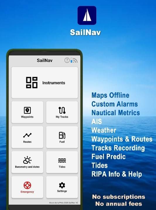 SailNav – Nautical GPS Offline preview 1