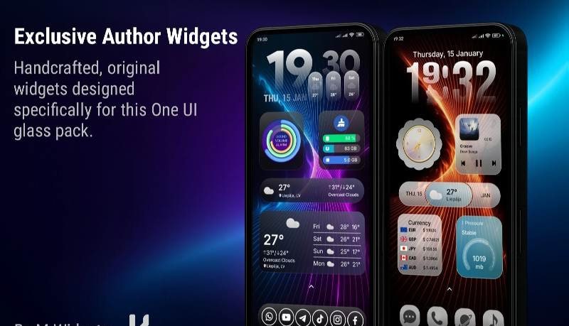M Widgets - One UI Dual Glass screenshot 3