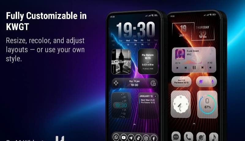 M Widgets - One UI Dual Glass screenshot 4