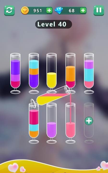 Water Sort: Romance Girl gameplay screenshot 4