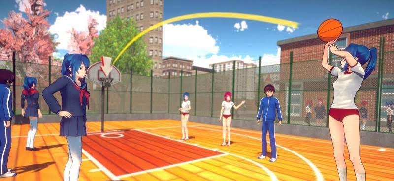 Anime High School Girl Life 3D Screenshot 2