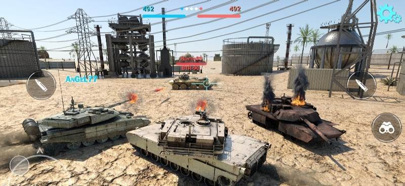 Tanks Battlefield: PvP Battle screenshot 4