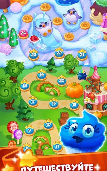 Candy Valley - Match 3 Puzzle gameplay screenshot 1