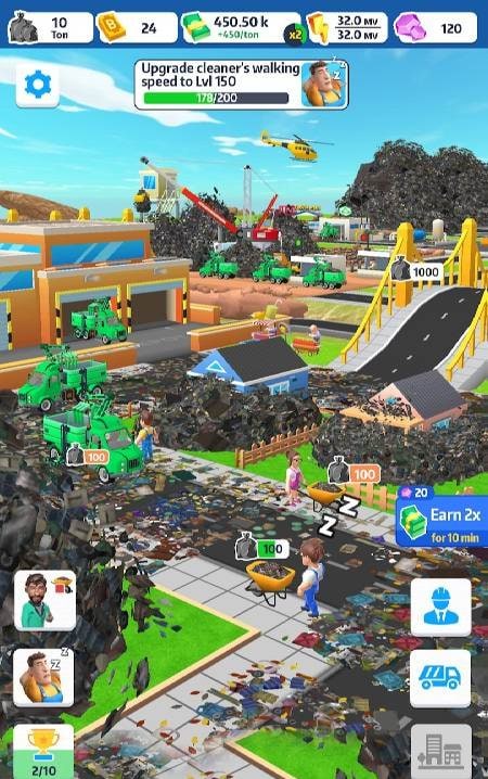 Trash Tycoon Idle Business - Gameplay Screenshot 1